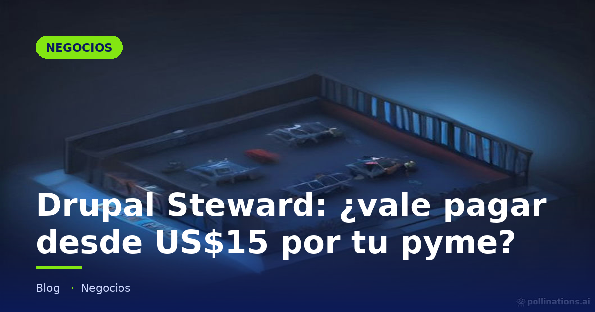 Portada del artículo «Drupal Steward: ¿vale pagar desde US$15 por tu pyme?» en saibher.com