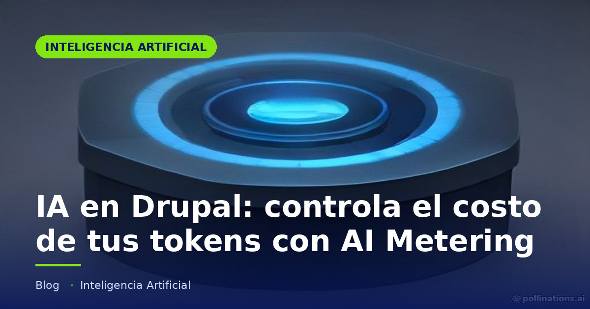 Portada del artículo «IA en Drupal: controla el costo de tus tokens con AI Metering» en saibher.com
