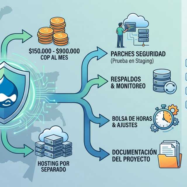 Mantenimiento de Drupal: qué incluye y cuánto cuesta