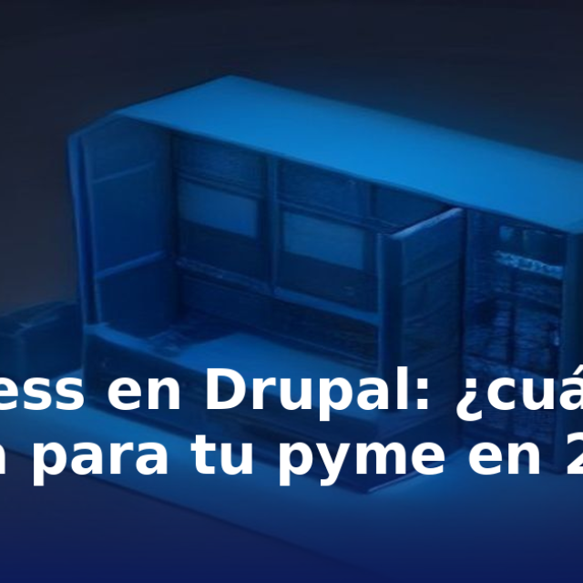 Portada del artículo «Headless en Drupal: ¿cuánto cuesta para tu pyme en 2026?» en saibher.com