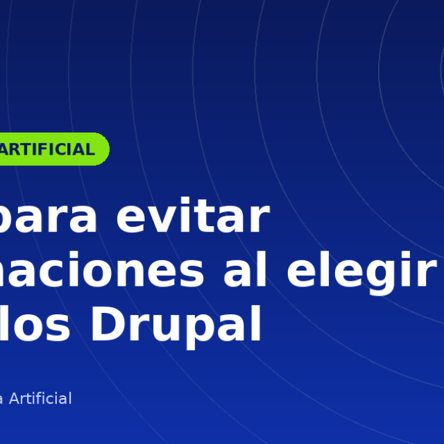 Portada del artículo «MCP para evitar alucinaciones al elegir módulos Drupal» en saibher.com