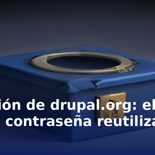 Portada del artículo «Filtración de drupal.org: el costo de una contraseña reutilizada» en saibher.com